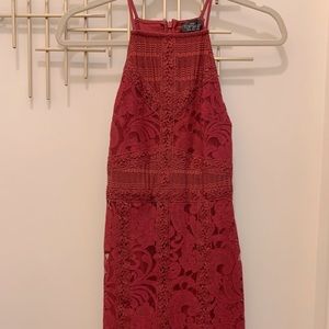 Top Shop Cocktail Dress with Lace Detail